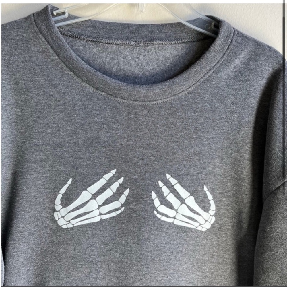 Skeleton Hands Sweatshirt - Picture 2 of 4